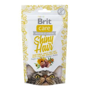 Brit Care Snack Shiny Hair Błyszcząca Sierść Przysmak Dla Kota 50 g