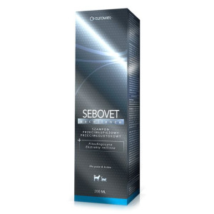 Sebovet Excellence Szampon Przeciwłupieżowy Przeciwłojotokowy Psy Koty 200