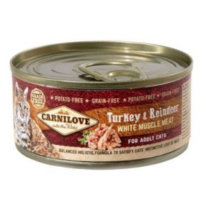 Brit Carnilove Turkey & Reindeer Indyk Renifer Adult Cats 100 g