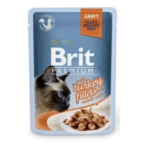 Brit Premium Turkey Fillets Indyk Mokra Karma Dla Kota 85 g