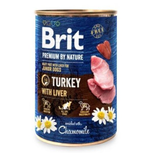 Brit Premium By Nature Turkey with Liver Indyk I Wątróbka Mokra Karma Dla S