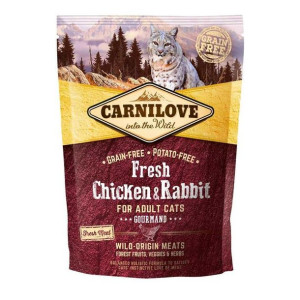 Brit Carnilove Gourmand Fresh Chicken & Rabbit Kurczak Królik Adult Cats Ka