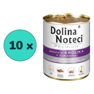 Pakiet Dolina Noteci Premium Bogata w Królika z Żurawiną 10 x 800 g