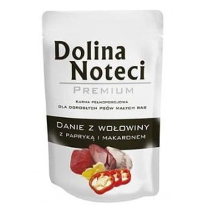 Dolina Noteci Premium Danie z Wołowiny z Papryką i Makaronem Małe Rasy 100