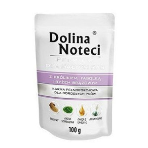 Dolina Noteci Premium z Królikiem Fasolką i Ryżem Brązowym Małe Rasy 100 g