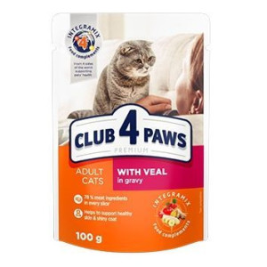 Club 4 Paws Cielęcina w Sosie Kot 100 g