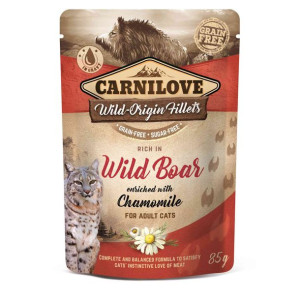 Brit Carnilove Wildboar & Chamomile Dzik Rumianek Karma Dla Kota 85 g