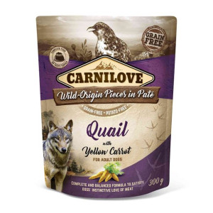 Brit Carnilove Quail & Yellow Carrot Przepiórka Żółta Marchew Bezzbożowa 30