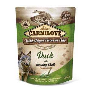 Brit Carnilove Duck & Timothy Kaczka Tymotka Łąkowa Karma Dla Psa 300 g