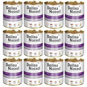 Pakiet Dolina Noteci Premium Bogata w Królika z Żurawiną 12 x 800 g
