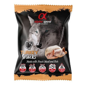 Alpha Spirit Przysmak w Kostkach z Indykiem dla Psa 50 g