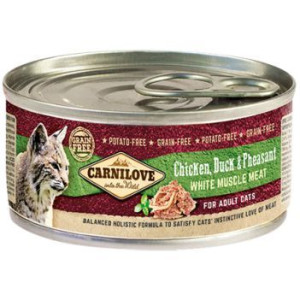 Brit Carnilove Chicken Duck & Pheasant Kurczak Kaczka Bażant Adult Cats 100