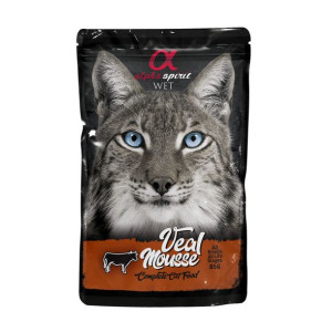 Alpha Spirit Mus z cielęciny dla kota 85g