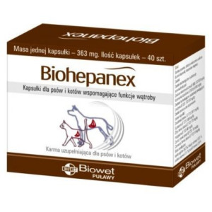 Biowet Biohepanex Wspomaganie Wątroby 40 Kapsułek