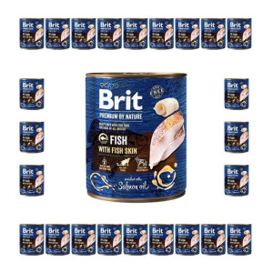 Pakiet Brit Premium By Nature Fish with Fish Skin Ryba Mokra Karma Dla psa