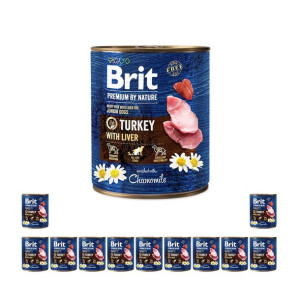 Pakiet Brit Premium By Nature Turkey with Liver Indyk Wątróbka dla Szczenią