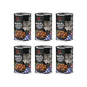 Pakiet Alpha Spirit Mięsne Klopsiki z Dzikiem i Tymiankiem 6 x 400 g