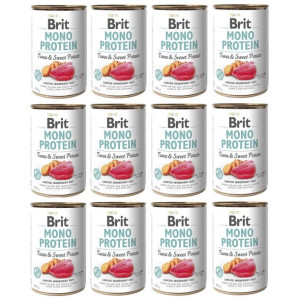 Pakiet Brit Mono Protein Tuna & Sweet Potato Tuńczyk Bataty 12 x 400 g
