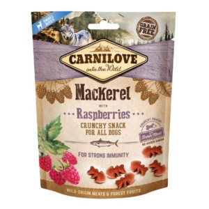 Brit Carnilove Strong Immunity Snack Odporność Mackerel with Raspberries Ma