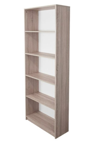 Regał na książki 60 CM, Dąb sonoma, biurowy, Szafa