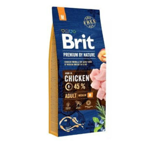 Brit Premium By Nature Adult Medium Kurczak 2 x 15 kg