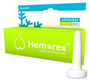 Hemoroidy Hemorex krioterapia sztyft