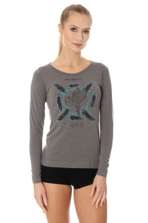 Koszulka Z Wełny Merino Z Długim Rękawem Outdoor Wool Pro, Brubeck. Rozm. L