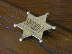 Klasyczna Złota Odznaka Sheriff 106
