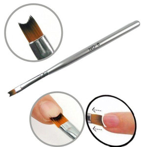 Pędzelek do french manicure #8 drewniana rączka