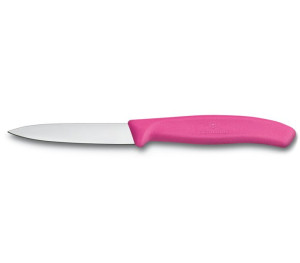 Nóż Victorinox do jarzyn, gładki, 8 cm, różowy