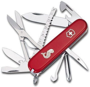 Scyzoryk Victorinox Fisherman z rybką, czerwony