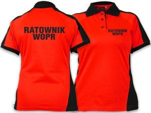 Koszulka Polo Ratownik WOPR damska FLUO