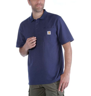 Koszulka Carhartt Polo Contractor's Work Pocket dark cobalt blue