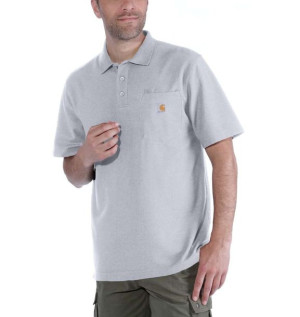Koszulka Carhartt Polo Contractor's Work Pocket heather grey