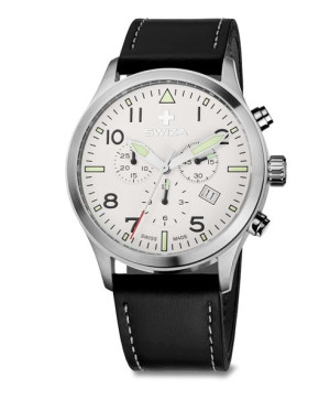 Zegarek SWIZA SIRIUZ Chrono, SST, white, black WAT.0353.1003