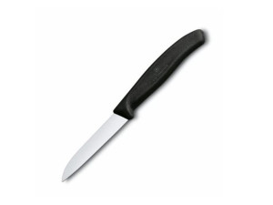 Nóż Victorinox do jarzyn, gładki, 8 cm, czarny