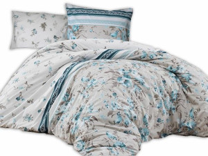 Pościel bawełniana PEGGY TURQUOISE/200x220 COTTONLOVE EXCLUSIVE