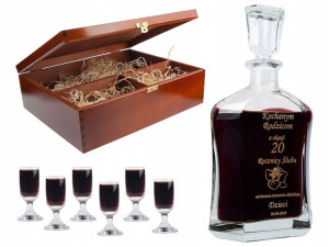Prezent Urodziny 1 - 99 Lat Rocznica Ślubu Karafka - 0003k6