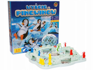 Gra 3d Chińczyk Na Śniegu Wyścig Pingwinów Pingwin
