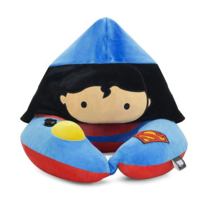 SUPERMAN poduszka podróżna z kapturem Justice Leag