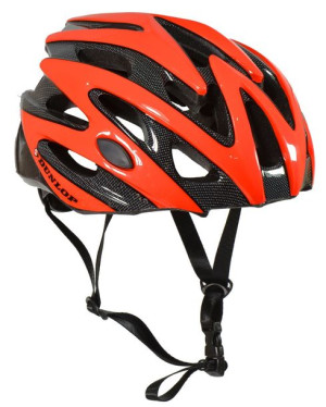 Kask rowerowy regulowany Dunlop czerwony R.L