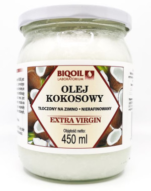BIOOIL Olej kokosowy tłoczony na zimno 450ml