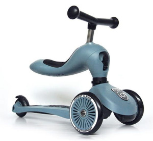 Scoot & Ride Highwaykick1 - hulajnoga, jeździk 2w1 | Steel