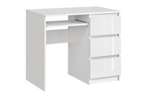 Biurko Szkolne Bruno , Białe Połysk Mdf Biuro