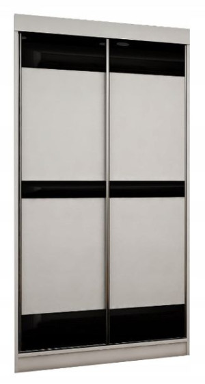 Szafa przesuwna DIEGO IV 100cm BIAŁA, SONOMA