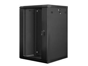LANBERG Szafa instalacyjna wisząca 19'' 18U 600X600mm czarna (drzwi      sz