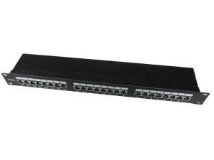 Gembird Patch Panel 24 Porty 1U 19'' Kat.6 ekran z funkcją organizacji   ka