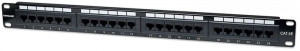 Intellinet Patch panel 19 cali 24 porty UTP kat.5e czarny
