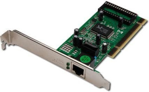 Digitus Karta sieciowa przewodowa PCI do Gigabit 10/100/1000Mbps, Low Profi