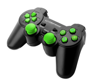 Esperanza Gamepad Ps3/ps3/pc Usb Corsair Czarno/zielony